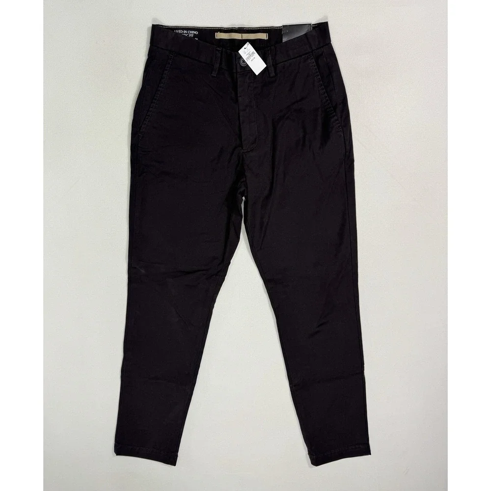 Banana Republic Lived-In Chino Athletic Fit Pants Men’s 28x30 (28x28) NWT Brown